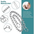 thumbnail image 3 of Collar de metal LIUYMXG Collar deslizante cadena para pasear mascotas 3 mm x 55 cm, 3 of 5
