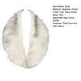 thumbnail image 7 of Skymirror Women Winter Scarf Fluffy Faux Fur Collar Cozy Warm Thick Decorative Heat Retention Lightweight Washable Soft Shawl Collar Neck Wrap, 7 of 7
