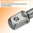 thumbnail image 6 of Uxcell Deep 6-Point Impact Socket 1/2" Drive 21mm Metric Socket with Adapter, 6 of 7