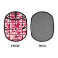 thumbnail image 3 of Multi-Functional Oven Silicone Pot Pad 7.5×9.4in Anti-Slip Heat-Insulating Pad Baking Gloves Heat-Resistant Cotton Layer 1 Pc Hotpink Geometric Patterns_3, 3 of 7
