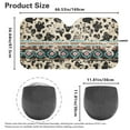 thumbnail image 4 of Yuyamidu Aztec Car Window Sun Shades Cow Print Front Windshield Sun Shade Keeps Out UV Rays Portable Sun Shield for Car Windshield Auto Accessories for SUV Truck Van, 4 of 7