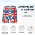 thumbnail image 3 of Mens Union Jack Flag 2 in 1 Quick Dry Swim Trunks with Compression Liner Beach Shorts, 3 of 6