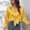 Yellow, variant on Babysbule Womens Tops Long Sleeve Women Fashion Turndown Collar Long Sleeve Solid Color Casual Shirt Tee Tops