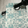 thumbnail image 4 of Ambesonne Geometric Grommet Curtain, Pale Toned Lattice, 50" x 54", Pale Teal Beige, 4 of 6