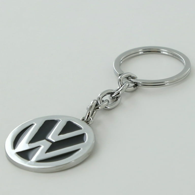 Original VW keychain key emblem trailer VW logo in chrome