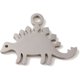 thumbnail image 1 of 20Pcs Jewelry Making Charms 201 Stainless Steel Pendants Non-Tarnish Coherent Light Cut Dinosaur Charm Stainless Steel Color Pendant for Necklace Bracelet Jewelry Making 12.8x17x1mm Hole: 1.6mm, 1 of 3