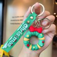 thumbnail image 2 of LSLJS Christmas Santa Keychain - Cute 3D Wreath Xmas Tree Shape Hanging Ornaments with Keyring Purses Wallets Backpack Car Rearview Mirror Pendants Christmas Decorations for Party, 2 of 5