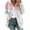 Pink, variant on Womens Warm Faux Coat Jacket Winter Zipper Long Sleeve Outerwear