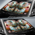 thumbnail image 2 of Mint Donuts Mix Flowers Car Sunshade Custom Girly Pattern Car Accessories, Car Windshield, Auto Sun Shades, 2 of 4