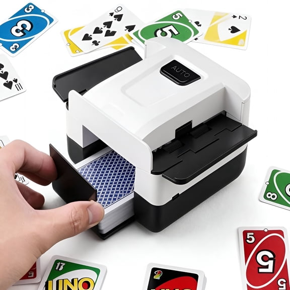 BESTSKY Automatic Card Shuffler 2 Deck,Rechargeable Card Shuffle Machine for Poker,UNO,Blackjack,Skip-Bo,Phase 10