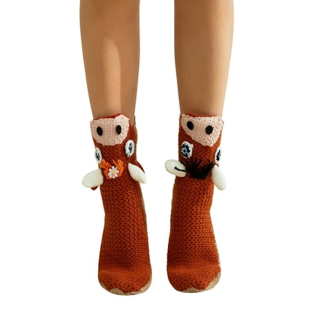 

Funny Animal Socks for Adult Child Knit Novelty Floor Socks Christmas Creative 3D Chameleon Knit Sock Funky Shark Socks