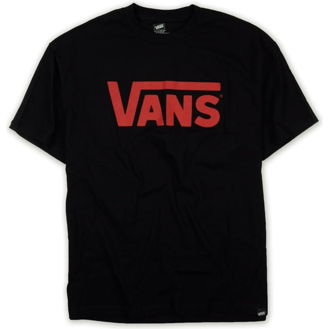 Vans - Camiseta gráfica con logo clásico para hombre, color negro, talla mediana Vans Camiseta gráfica