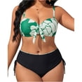 thumbnail image 2 of Warop Women's Sexy Swimsuit Set, Printed Strapless Bikini with Side Tie Details, Two Piece Swimwear for Beach and Pool Party, 2 of 7
