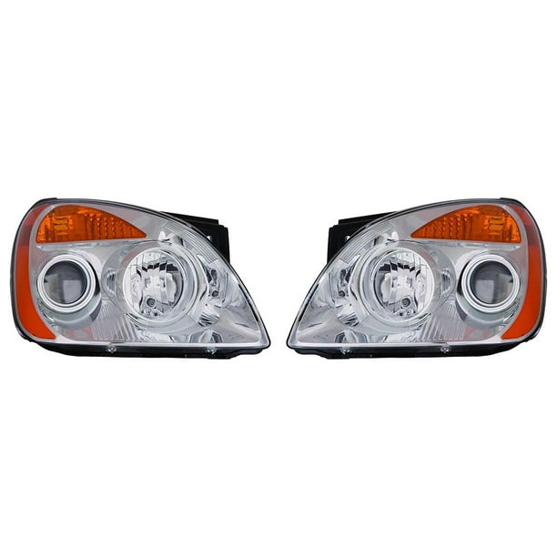 CarLights360 For 2010 2011 2012 KIA RONDO Head Light Pair Driver and