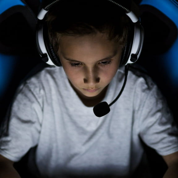 Hytrove Gaming Headset Microphone Omnidirectional Sound Black Metal 1Pc 0.4X6.1In