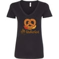thumbnail image 3 of Inktastic Oktoberfest Pretzel German Festival Women's V-Neck T-Shirt, 3 of 5