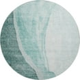thumbnail image 2 of Addison Rugs Mayfield Washable Transitional Abstract Teal Round Rug, 8' x 8', 2 of 5
