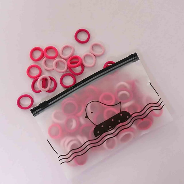 Ganfancp Paquete de 100 Bolas de Pelo para Las Mujeres Bolas de Pelo de Las Niñas Bolas de Pelo Scrunchies Cola de Caballo de Goma Elástica Bandas de Pelo para Los Regalos de Navidad Bebé Niños Niñas