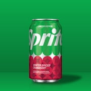 Sprite Winter Spiced Cranberry Soda Pop, 12 fl oz, 12 Pack Cans