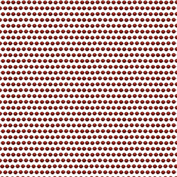 33" Round Metallic Red Mardi Gras Beads