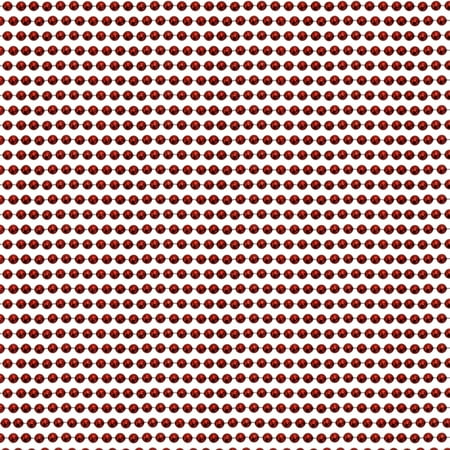 33" Round Metallic Red Mardi Gras Beads