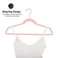 thumbnail image 4 of ACSTEP Velvet Clothes Hangers 60 Pack, Non-Slip Hangers with 360 Rotating Hook, Hangers for Clothes,Coat,Skirt,Pants, Pink, 4 of 7