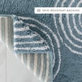 thumbnail image 6 of 100% Cotton Modern Patterned Bath Mat by Comfort Canopy, Light Blue Geometric, 34" x 21", 6 of 10