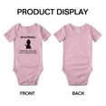 thumbnail image 3 of Warning: Protected by A Welsh Springer Spaniel Dog Funny Baby Bodysuits (Pink,6-12 Months), 3 of 5