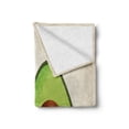 thumbnail image 2 of Avocado Soft Flannel Fleece Throw Blanket, Organic Freshness Theme with Digital Image of Half Cut Avocado Pieces, Cozy Plush for Indoor and Outdoor Use, 50" x 70", Multicolor, by Ambesonne, 2 of 6