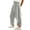 Gray, variant on Sweatpants Women Wide Leg Fashion Color Block Streetwear Fall High Waist Waterproof Cropped Trousers with Drawstring