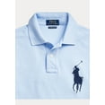 thumbnail image 2 of POLO RALPH LAUREN Mens Big & Tall Classic Fit Short Sleeve Big Pony Mesh Polo (3XLT, Aqua Blue), 2 of 4