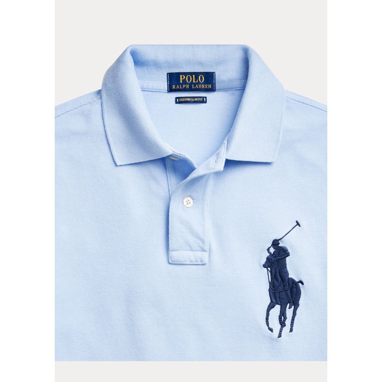 Polo Ralph Lauren Custom Slim-Fit Big Pony Mesh Short-Sleeve Polo Shirt