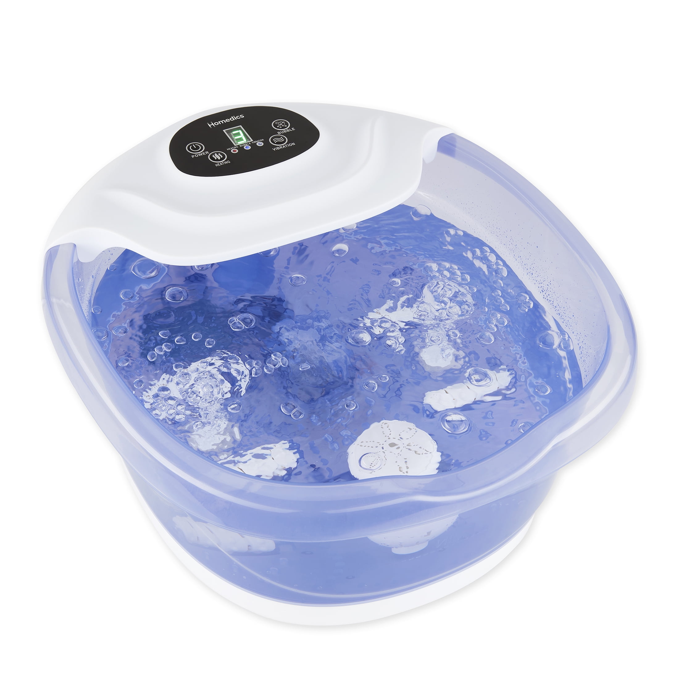 Homedics Salt-N-Soak Footbath with Heat Boost.  Revives and Restore Your Aching Feet - Lavender