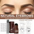 thumbnail image 2 of Set for eyebrows - fast eyebrow makeup, retouching dust, natural waterproof dust to contour and shade, 2 of 4