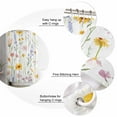 thumbnail image 5 of Botanical Wildflowers Shower Curtains for Bathroom Waterproof Fabric Bath Curtains Decor Bath Tub Curtain Spring Pastoral Flowers Decorative Shower Curtain Sets with 12 Hooks, 72x72 Inch, 5 of 6