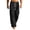 Mens Pants Black, variant on Hiking Pants Men Cargo Multi-Pockets Drawstring Casual Elastic Waist Fishing Climbing Trousers Dad Gifts