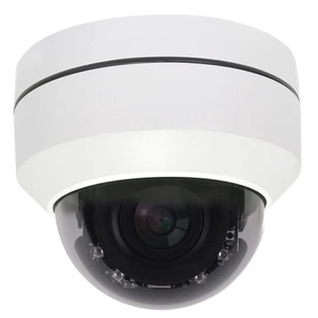 5MP Mini In/Outdoor IPC PTZ Camera, 4× Optical Zoom, 100ft IR Range, 12VDC/PoE, WDR, Audio