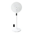 thumbnail image 1 of 16 in. DC-Motor Energy Saving Stand Fan with Remote & Timer, Piano White, 1 of 1