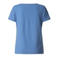 thumbnail image 4 of Babysbule Women's Plus Size Tops Womens Graphic Printed Short Sleeve V-Neck Tops Casual Tee T-Shirt Blouse, 4 of 8