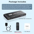 thumbnail image 4 of Tv Wall Controller 4K 2x3 HDMI/USB-C Video Wall Controller Support 1HDMI/Type-C USB Input 4HDMI+1SPDIF Audio Output 180° Rotate RS232 IR Remote, 4 of 7