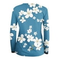 thumbnail image 3 of SHE IS My Orders past Orders Long Sleeve V Neck Shirts for Women Deep Fashion Tops for Women Trendy Plus Size Womens Long Sleeve Blouse Black Basic Tees for Women Plus, 3 of 4