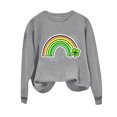 thumbnail image 4 of NuoCaiYun Sweatshirts Women's St. Patrick's Day Printed Long Sleeved Round Neck Fashionable Casual Hooded Winter Tops, 4 of 6