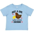 thumbnail image 3 of Inktastic Just a Girl Who Loves Chickens Girls Baby T-Shirt, 3 of 5