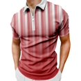 thumbnail image 1 of Gibobby Playera Polo Polo de piqué de algodón elástico de Manga Corta para Hombre(Rosa,X-CH), 1 of 3