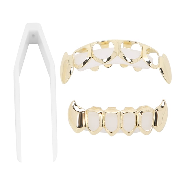 Silver Teeth Braces,Hollow Plating Teeth Brace Teeth Brace Jewelry Plating Teeth Brace Versatile Functionality