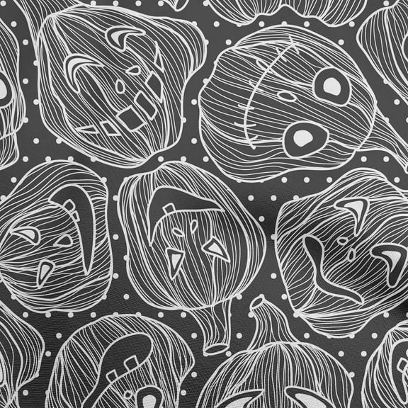 oneOone Polyester Spandex Black Fabric Halloween Sewing Fabric By The Yard Printed Diy Clothing Sewing Supplies 56 Inch Wide