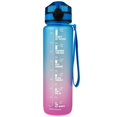 thumbnail image 1 of 32oz Large Water Bottle With Time Marker & Filter Anti-leak Sports Bottle Flip Top Lid For, 1 of 5