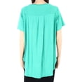 thumbnail image 2 of Alfani Plus Size High Low T-Shirt Green 2X, 2 of 3
