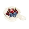 thumbnail image 4 of SugarBloom Two-Layer Fruit and Berry Strainer Basket with Handle, Removable Draining Basket for Kitchen, Handheld Colander for Blueberries, Veggies, and Small Fruits,White, 4 of 8