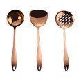 thumbnail image 1 of Juego de utensilios de cocina de acero inoxidable serie chapada en titanio de 3 piezas, 1 of 5